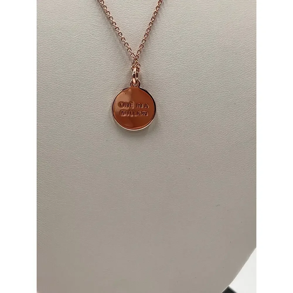 Kate Spade NY Rose‎ Gold-Tone Initial A Disc Pendant One in a Million Necklace